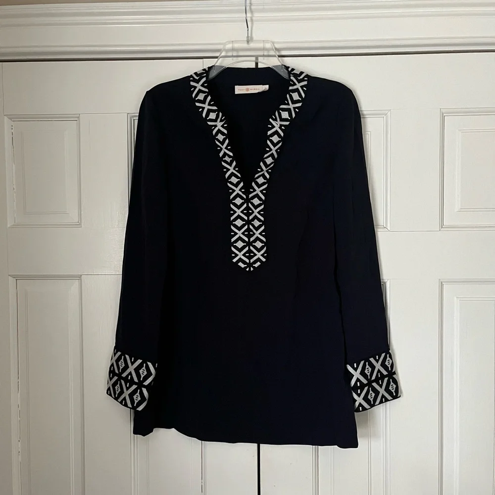 Tory Burch Ariana Embroidered Tunic